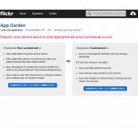 Flickr creation cle API