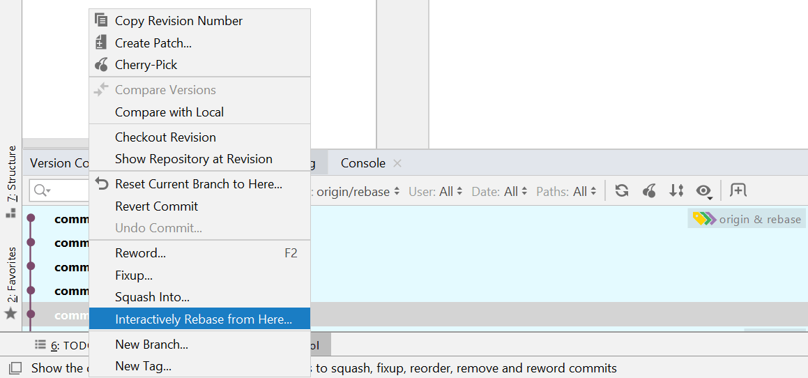 Squash des commits sous IntelliJ de jetbrains Tuto&Co